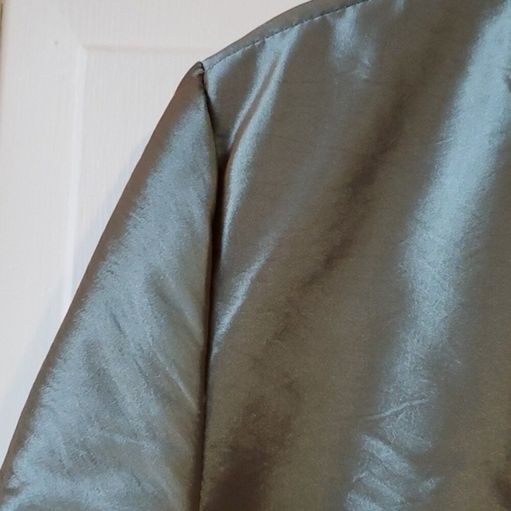 NWT CHICO'S SHIMMER SHINE LALEH JACKET ZIP UP TURQUOISE SIZE 1/S… - Picture 3 of 11